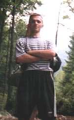 Me on the way to Ivancica (1066m), 1. Aug. 1998.